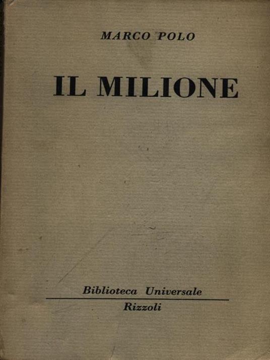 Il milione - Marco Polo - copertina