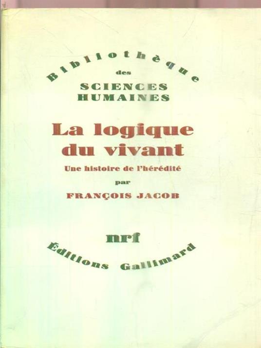La logique du vivant - François Jacob - copertina