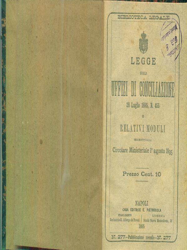 Legge sugli uffici di conciliazione e relativi moduli