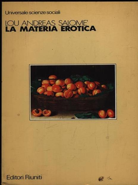 La materia erotica - Lou Andreas Salomé - copertina