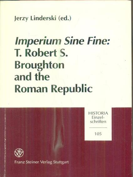 Imperium sine fine - Jerzy Linderski - copertina