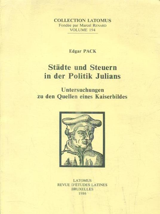 Städte und Steuern in der Politik Julians - Edgar Pack - copertina