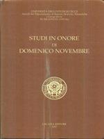 Studi in onore di Domenico Novembre