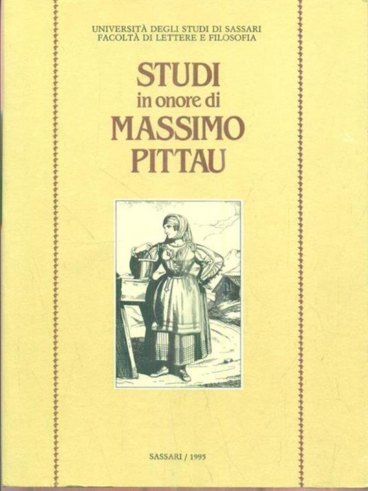 Studi in onore di Massimo Pittau. 2vv - copertina