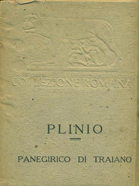Panegirico di Traiano - Plinio il Giovane - copertina