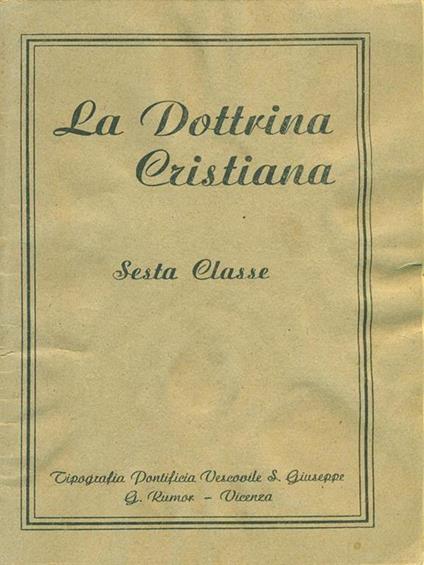 La  dottrina cristiana -   - copertina
