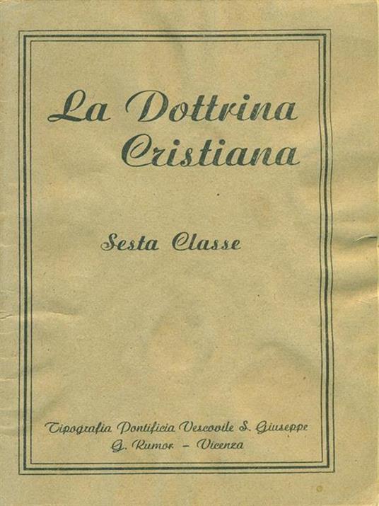 La  dottrina cristiana -   - copertina