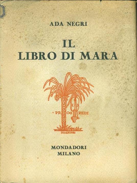 Il  libro di Mara - Ada Negri - copertina