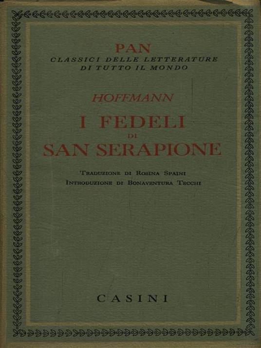 I fedeli di San Serapione - Ernst T. Hoffmann - copertina