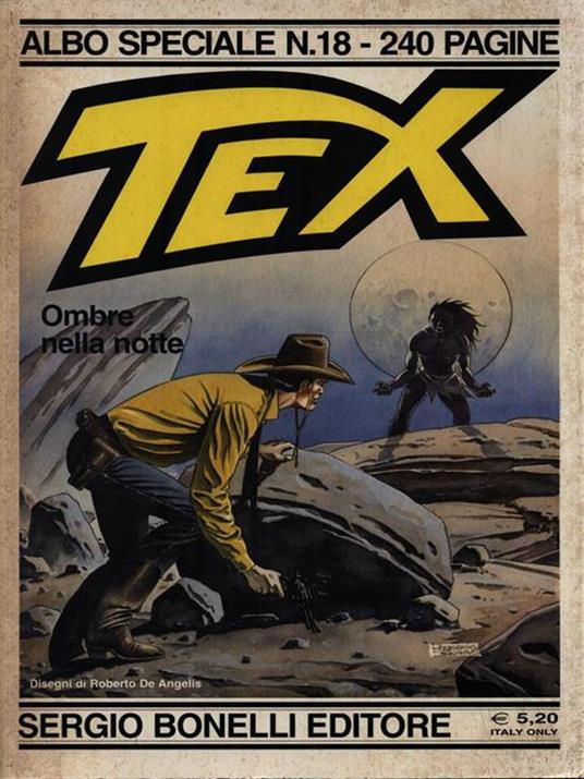Tex. Albo speciale N. 18. Ombre nella notte - copertina