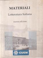 Letteratura italiana 1 - Materiali