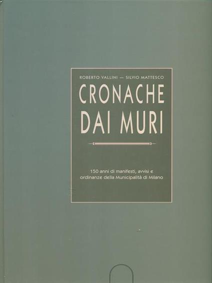 Cronache dai muri - Roberto Vallini - copertina