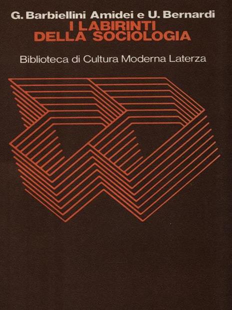 I labirinti della sociologia - G. Barbiellini Amedei - copertina