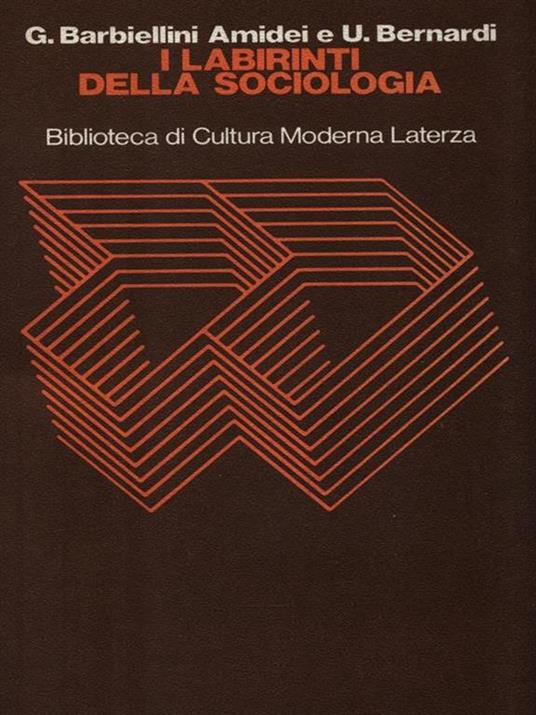 I labirinti della sociologia - G. Barbiellini Amedei - copertina