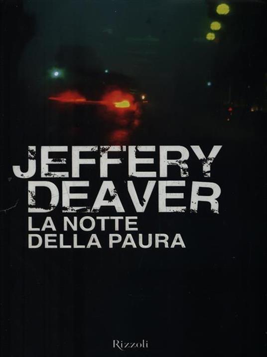 La notte della paura - Jeffery Deaver - copertina