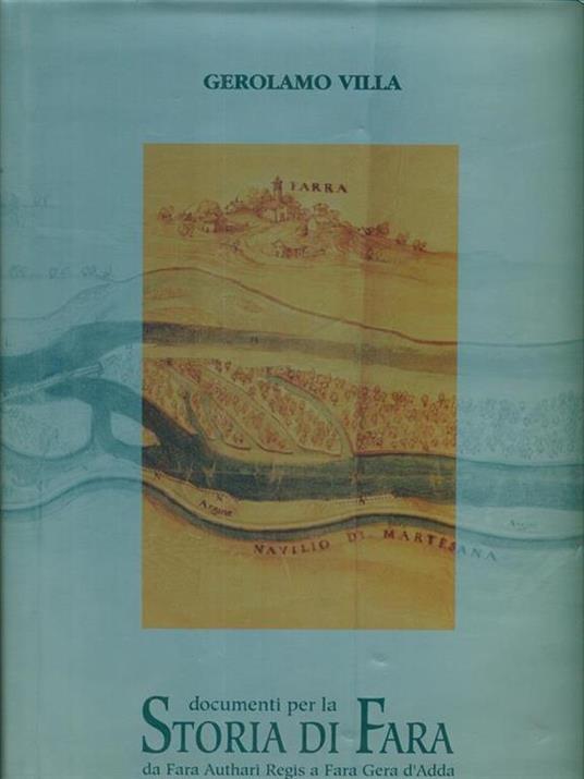 Documenti per la Storia di Fara - Gerolamo Villa - copertina