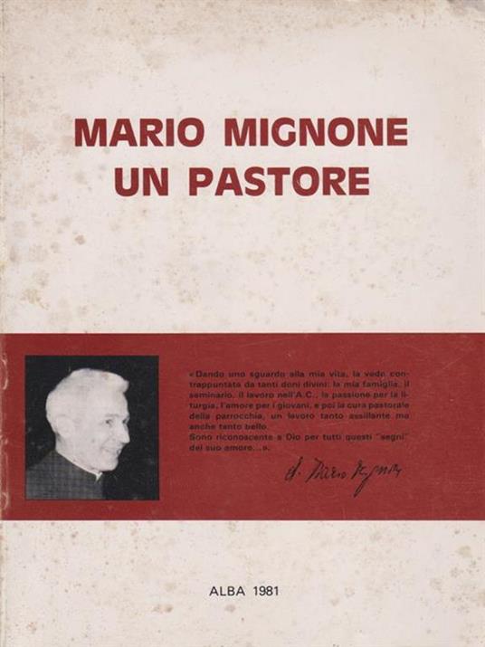 Mario Mignone un pastore -   - copertina