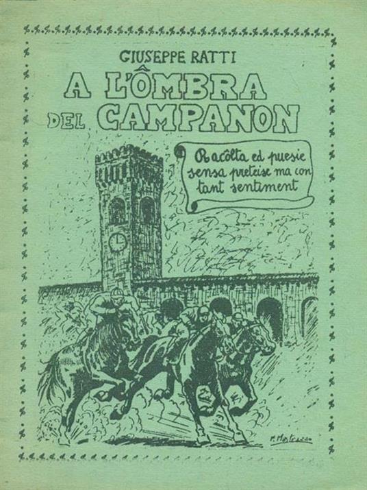 A l'ombra del campanon - Giuseppe Ratti - copertina