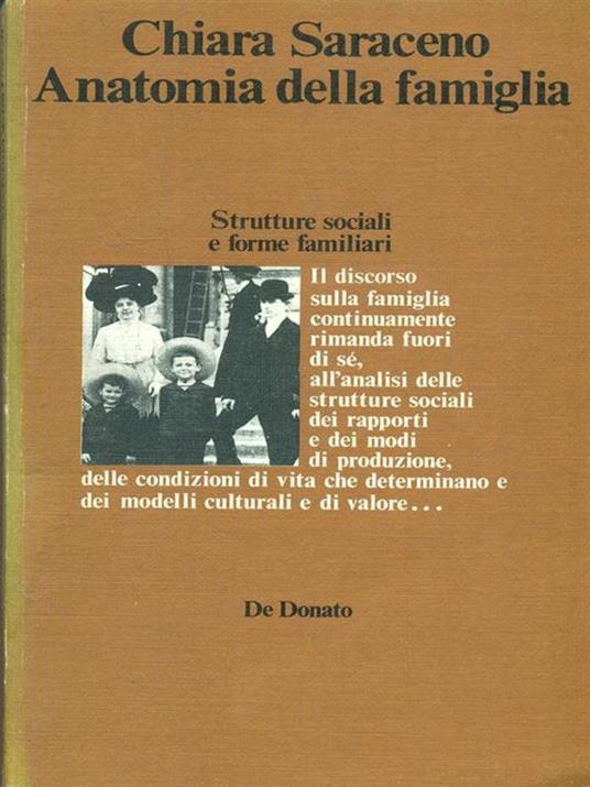 Anatomia della famiglia - Chiara Saraceno - copertina