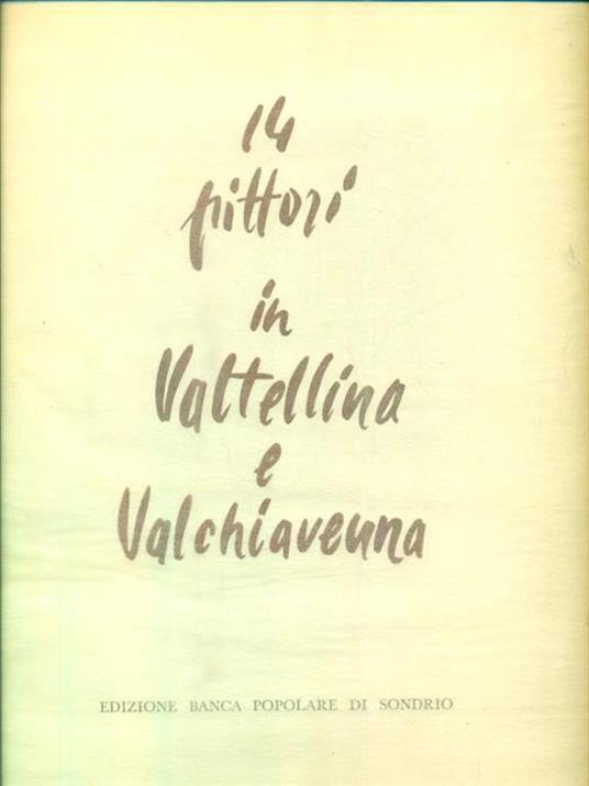 14 pittori in valtellina e valchiavenna -   - copertina