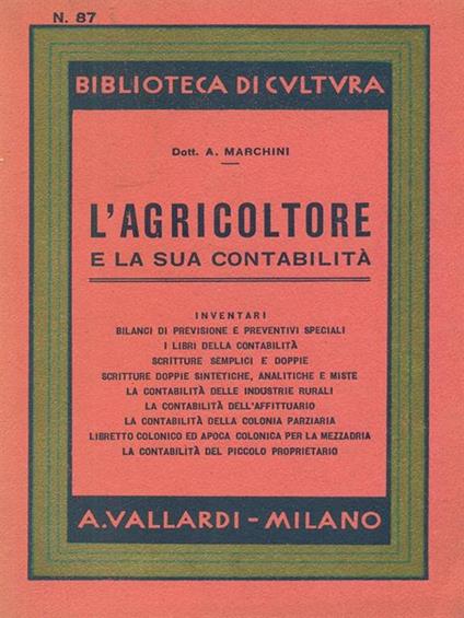 L' agricoltore - Andrea Marchini - copertina