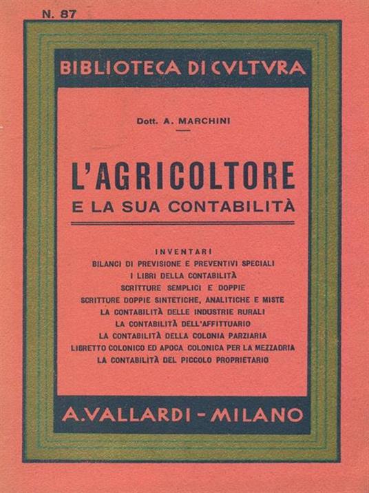 L' agricoltore - Andrea Marchini - copertina