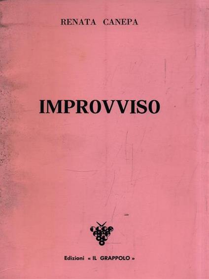 Improvviso - Renata Canepa - copertina