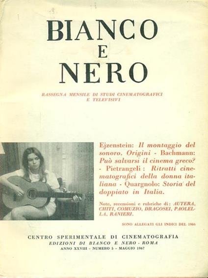 Bianco e nero n. 5 - Maggio 1967 -   - copertina