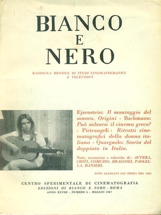 Bianco e nero n. 5 - Maggio 1967 -   - copertina