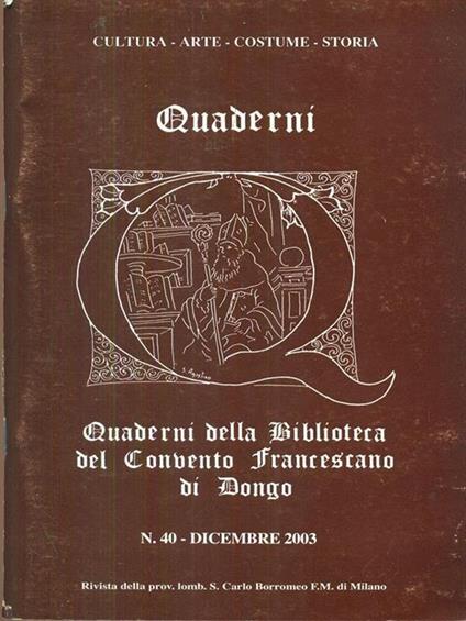 Quaderni n. 40. Dicembre 2003 - copertina