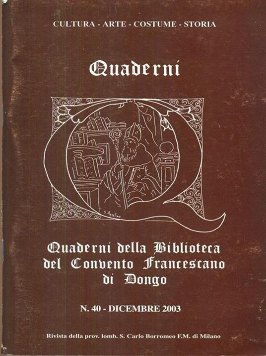 Quaderni n. 40. Dicembre 2003 - copertina