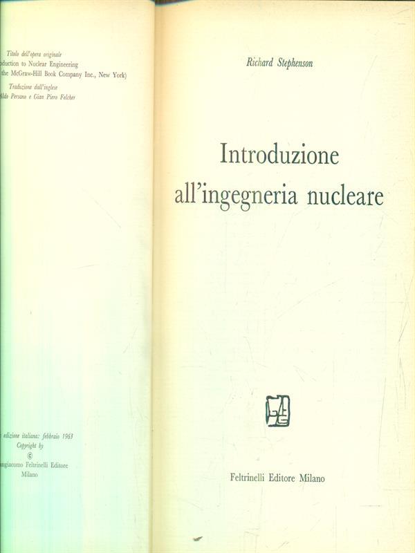 Introduzione all'ingegneria nucleare