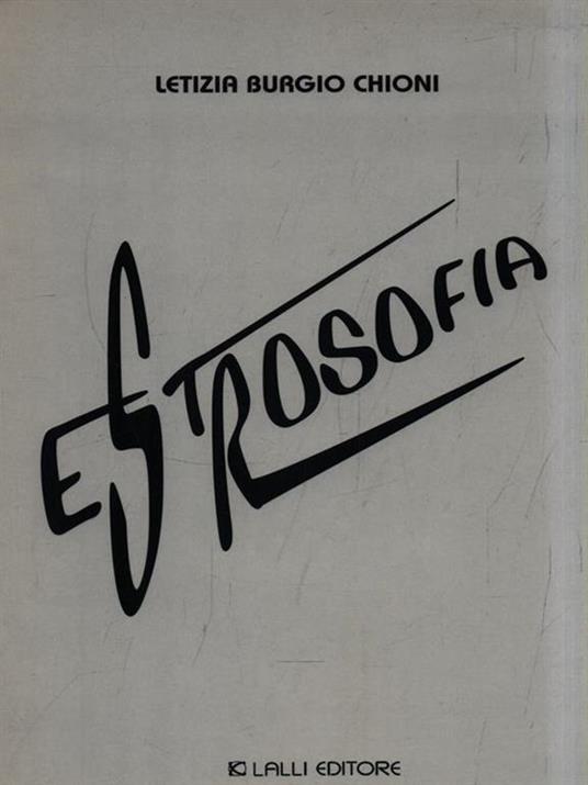 Estrosofia - Letizia Burgio Chioni - copertina