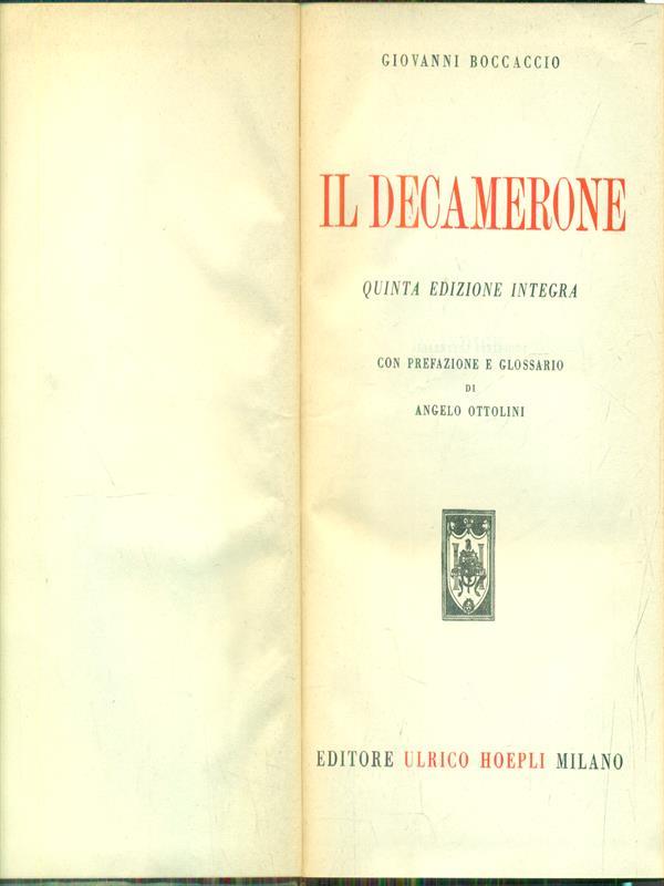 Il decamerone