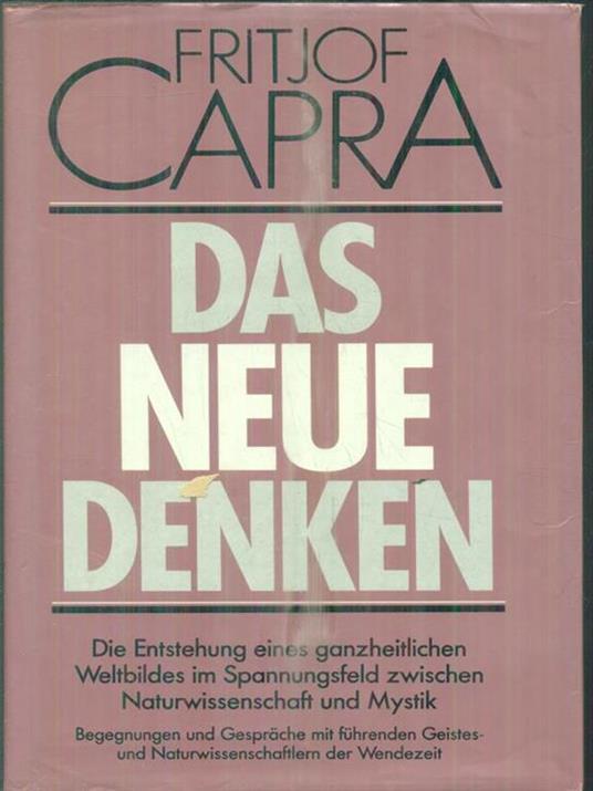 Das Neue Denken - Fritjof Capra - copertina