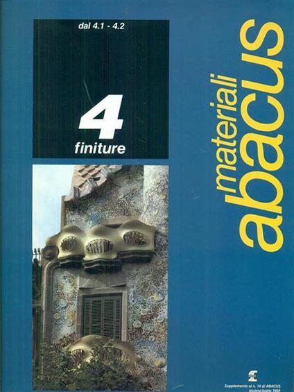 Abacus Materiali Giugno/Luglio 1988 - 4 Finiture -   - copertina