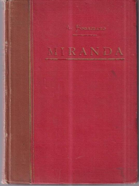 Miranda - Antonio Fogazzaro - copertina