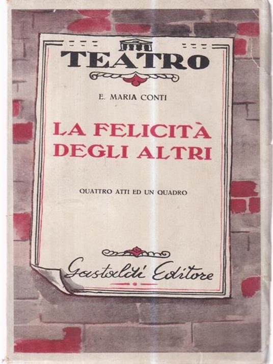 La felicità degli altri - Maria E. Conti - copertina