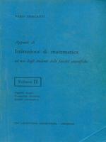 Appunti di Istituzioni di matematica vol. II