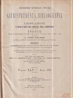 Repertorio generale annuale di giurisprudenza, bibliografia e legislazione 1920