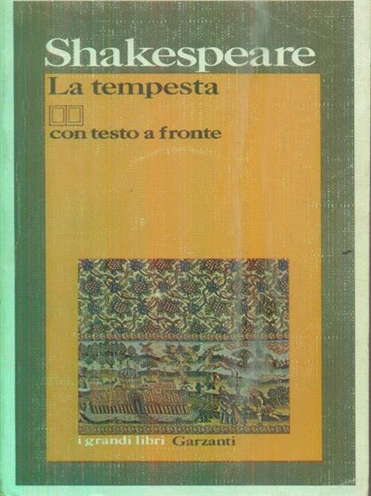 La tempesta - William Shakespeare - copertina