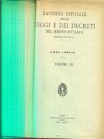 Raccolta delle leggi e decreti del regno d'Italia 1932/Vol III