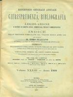 Il foro italiano repertorio 1908 vol. XXXIII