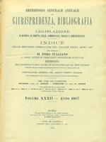 Il foro italiano repertorio 1907 vol. XXXII