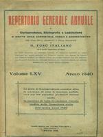 Repertorio generale annuale di Giurisprudenza 1940