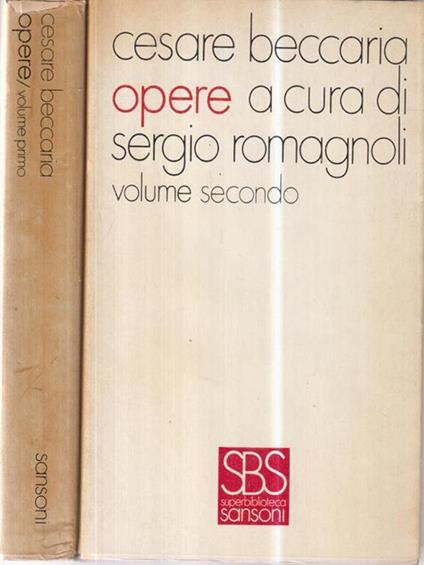 Opere 2 voll - Sergio Romagnoli - copertina