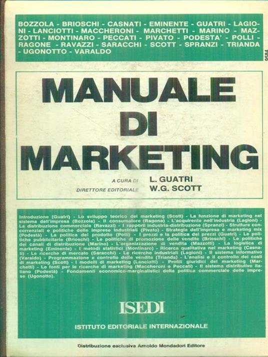 Manuale di marketing - Luigi Guatri - 2