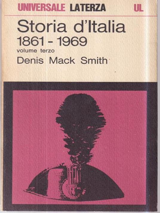 Storia d'Italia 1861-1969 vol 3 - David Smith - copertina