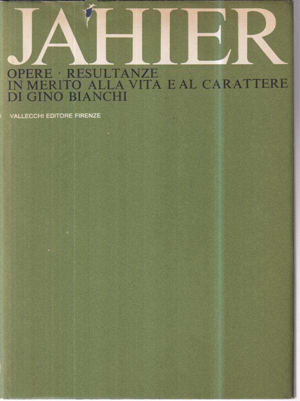 Jahier. Opere - Resultanze