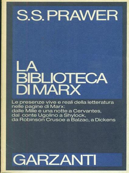 La biblioteca di Marx - S.S. Prawer - copertina